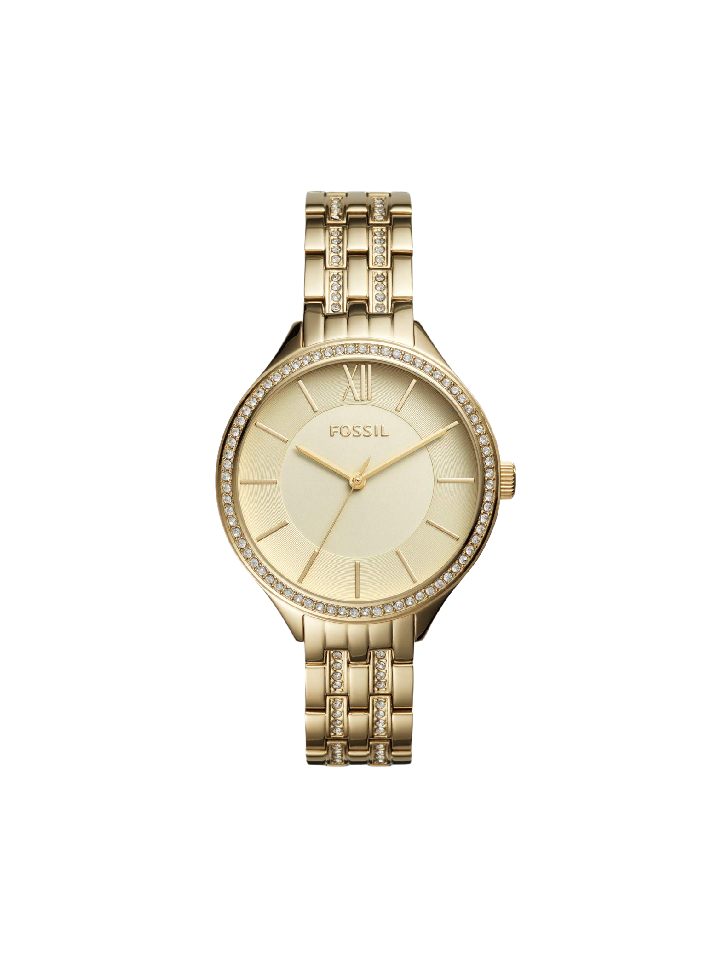 Fossil BQ3117 Three-Hand Gold Tone Stainless Steel Watch