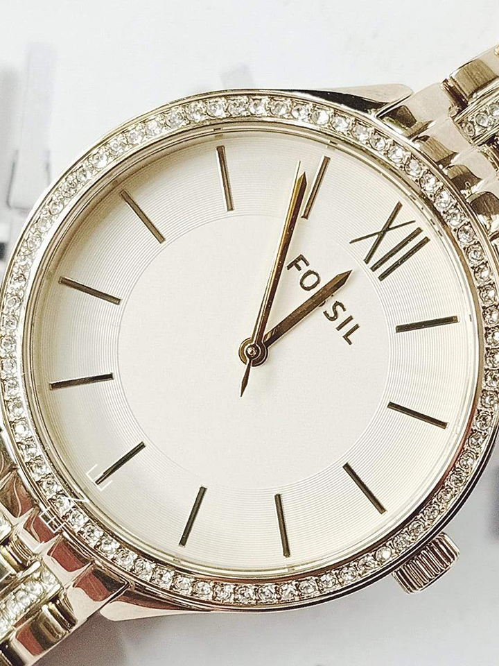Fossil BQ3117 Three-Hand Gold Tone Stainless Steel Watch