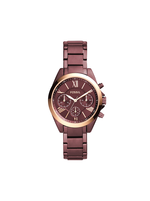 Fossil BQ3281 Modern Courier Midsize Chronograph Wine Stainless Steel Watch