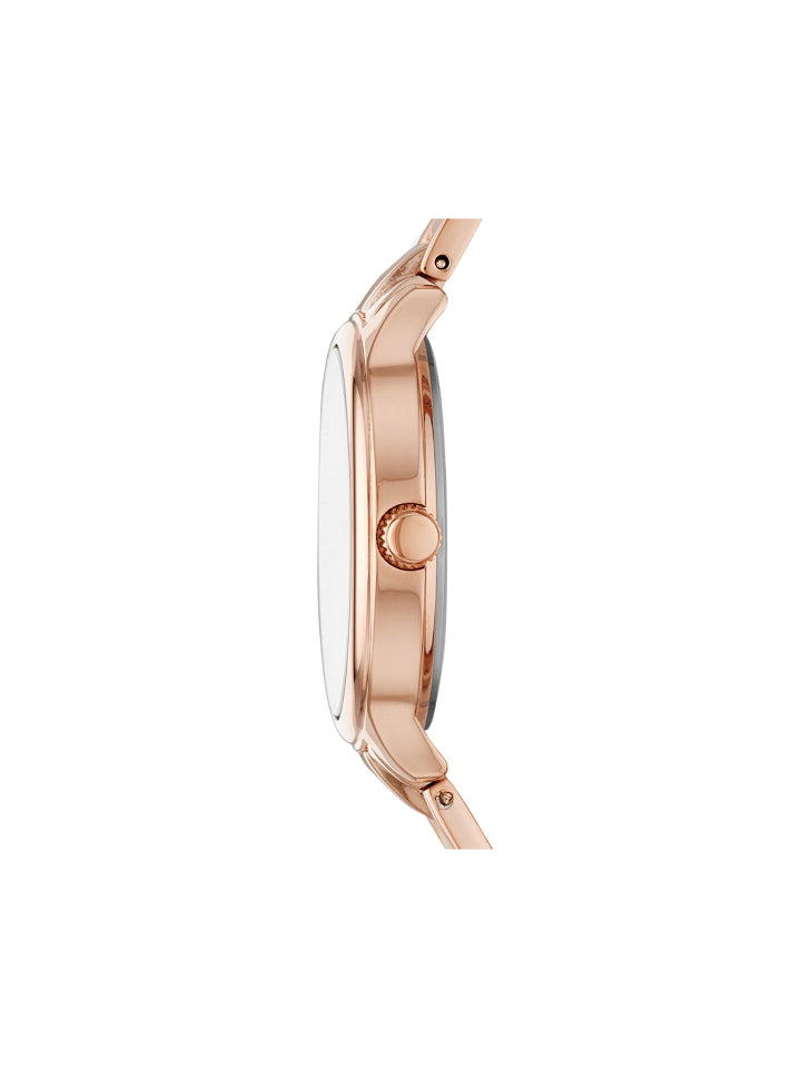 Fossil BQ3543SET Suitor Three-Hand Rose Gold-Tone Alloy Watch And Bracelet