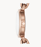 Fossil BQ3545 Embry Three-Hand Rose Gold-Tone Stainless Steel Watch