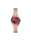 Fossil BQ3636 Rye Three-Hand Date Rose Gold-Tone Stainless Steel Watch