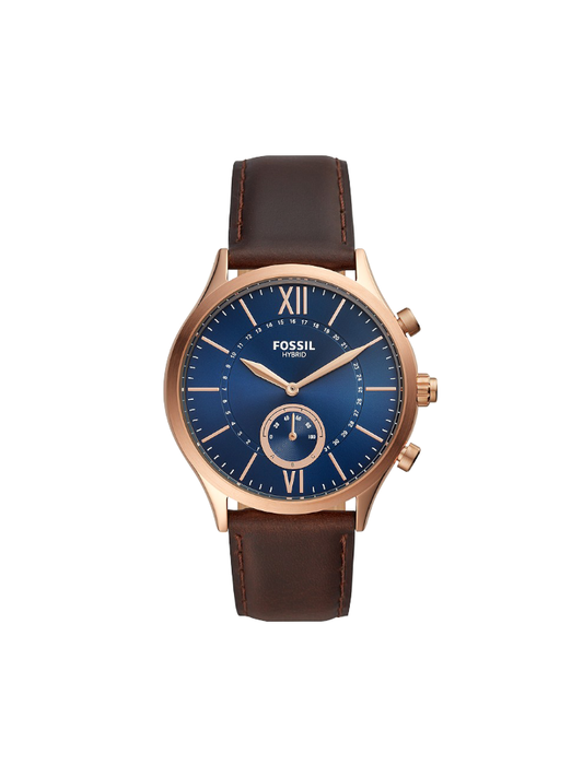 Fossil BQT1107 Men Hybrid Smartwatch Fenmore Brown Leather Strap