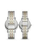 Fossil Bq2467set His And Her Fenmore Midsize Multifunction Stainless Steel Watch Gift Set