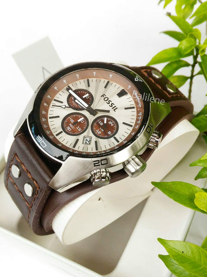 Fossil CH2565 Coachman Chronograph Brown Leather Watch