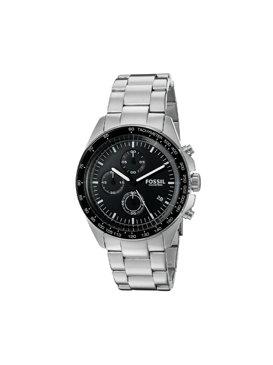 Fossil CH3026 Sport 54 Chronograph Black Dial Stainless Steel Watch