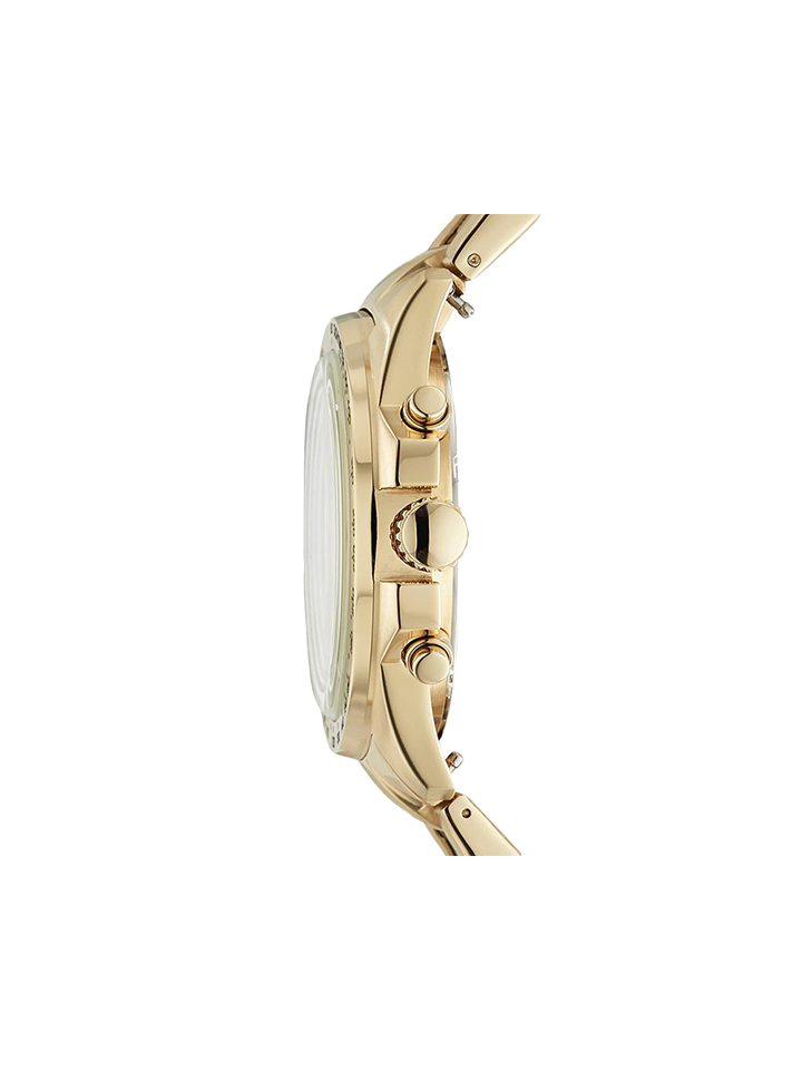 Fossil CH3037 Sport 54 Chronograph Gold Dial Stainless Steel Watch