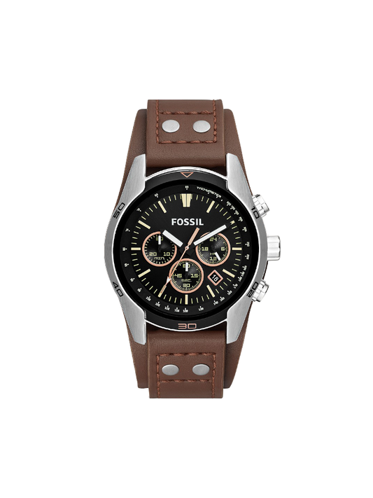 Fossil CH2891 Coachman Chronograph Brown Leather Watch