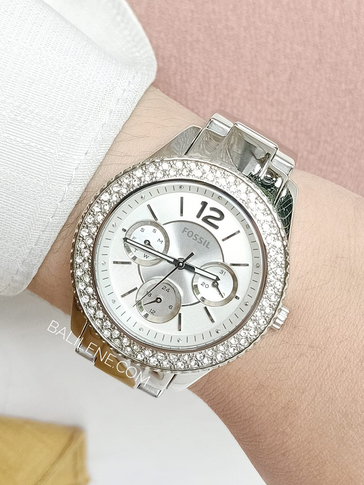 Fossil ES3588 Stella Multifunction Silver Stainless Steel Watch