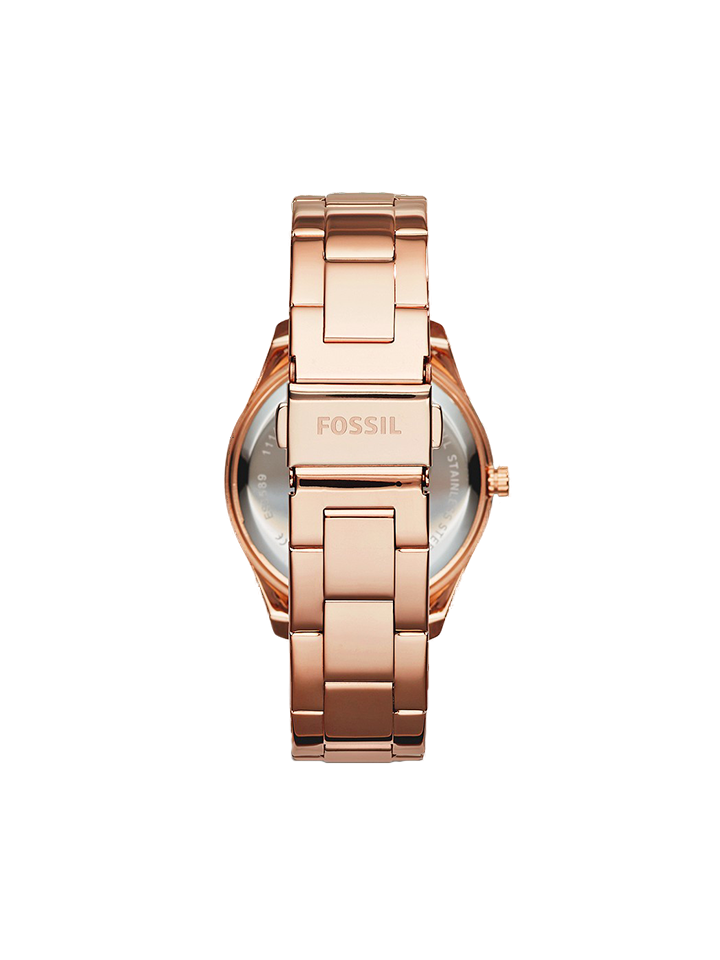 Fossil ES3590 Stella Multifunction Rose Gold Stainless Steel Watch