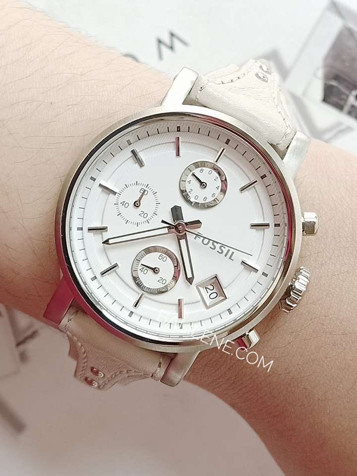 Fossil ES3811 Original Boyfriend Chronograph Grey Leather Watch