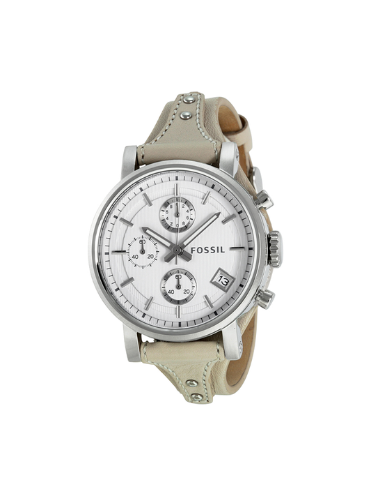 Fossil ES3811 Original Boyfriend Chronograph Grey Leather Watch