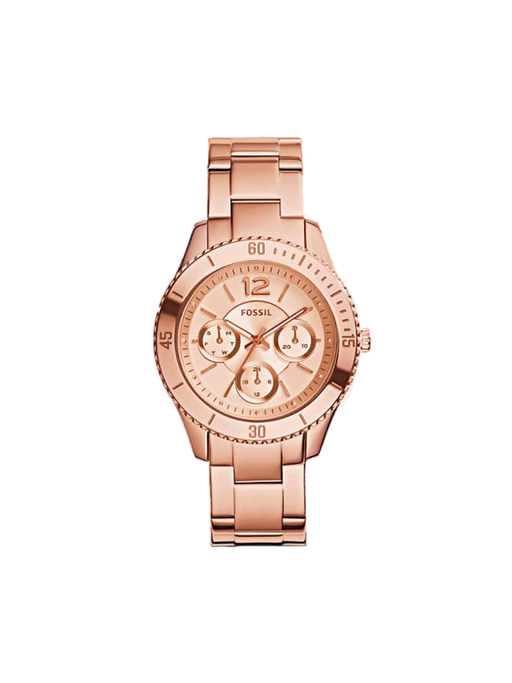 Fossil ES3815 Stella Multifunction Rose Gold Stainless Steel Watch
