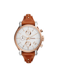 Fossil ES3837 Original Boyfriend Chronograph Brown Leather Watch