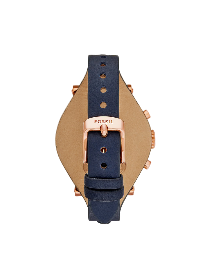 Fossil ES3838 Original Boyfriend Chronograph Navy Leather Watch