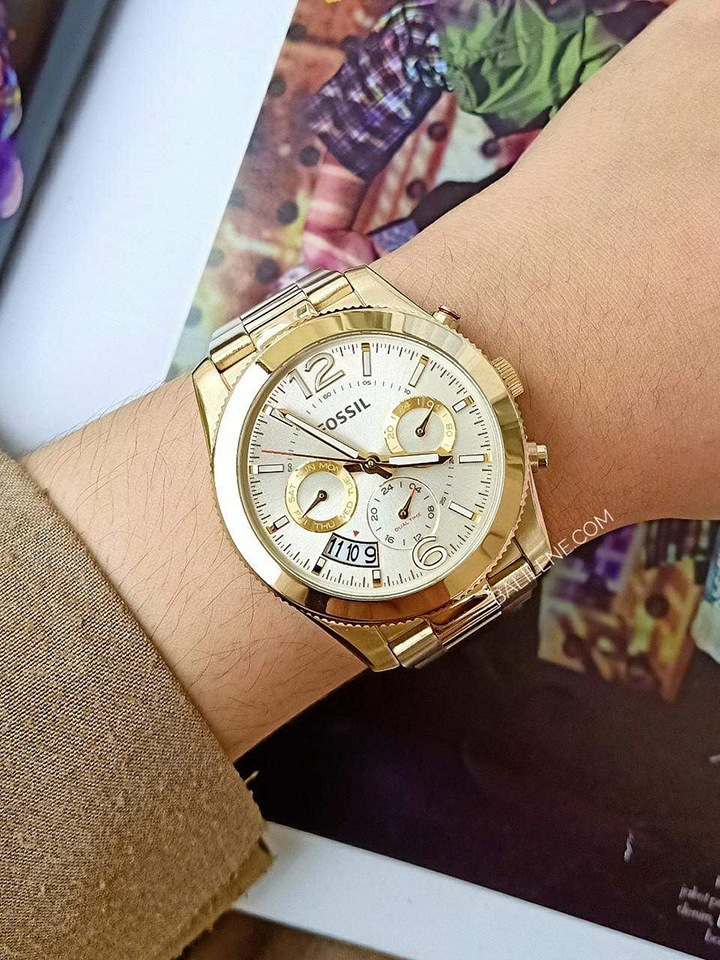 Fossil ES3884 Perfect Boyfriend Multifunction Gold Stainless Steel Watch