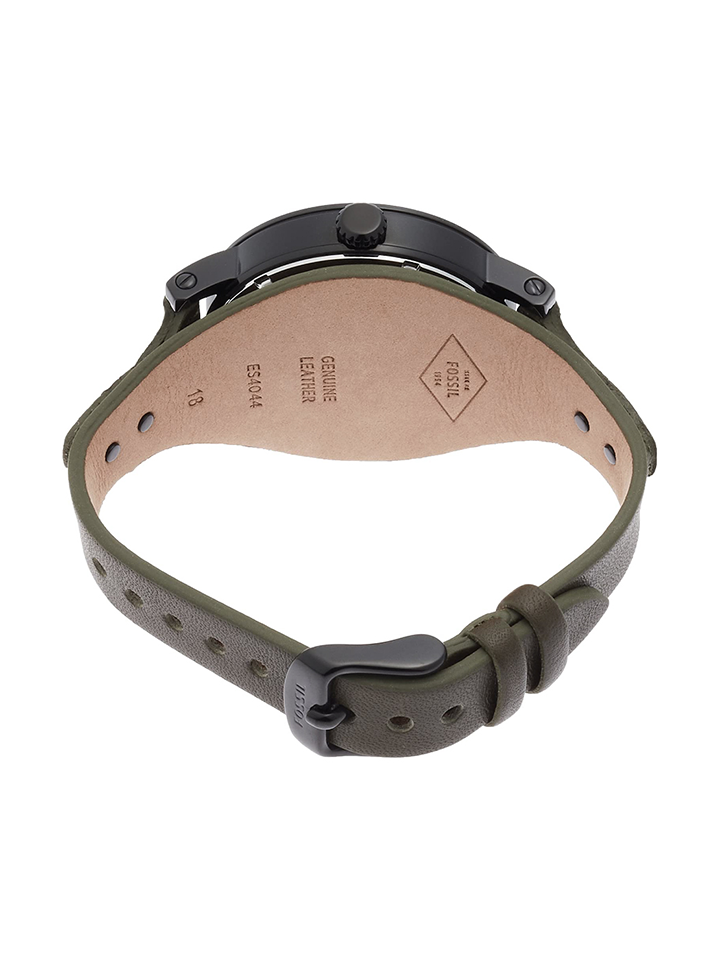 Fossil ES4044 Boyfriend Quartz One-Hand 12-Hour Canteen Leather Watch