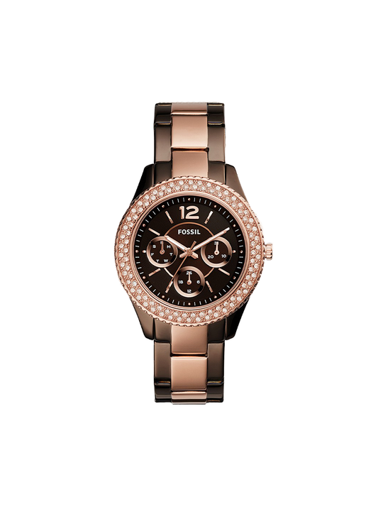 Fossil ES4079 Stella Multifunction Two-Tone Stainless Steel Watch
