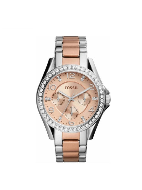 Fossil ES4145 Womens Riley Two-Tone Stainless Steel Bracelet  display picture 1
