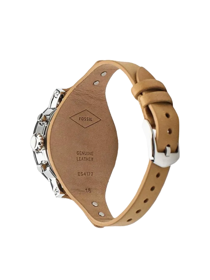 Fossil ES4177 Original Boyfriend Chronograph Tan Leather Watch