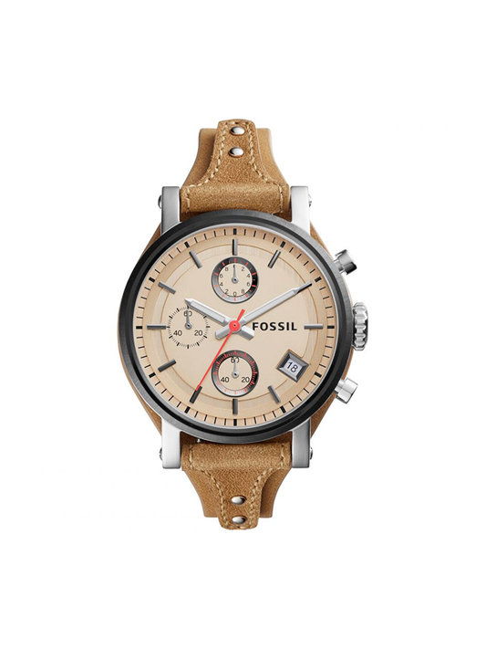 Fossil ES4177 Original Boyfriend Chronograph Tan Leather Watch
