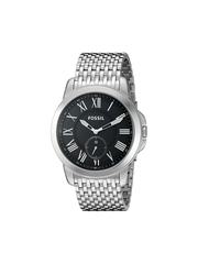 Fossil FS4944 Grant Chronograph Black Dial Stainless Steel Watch