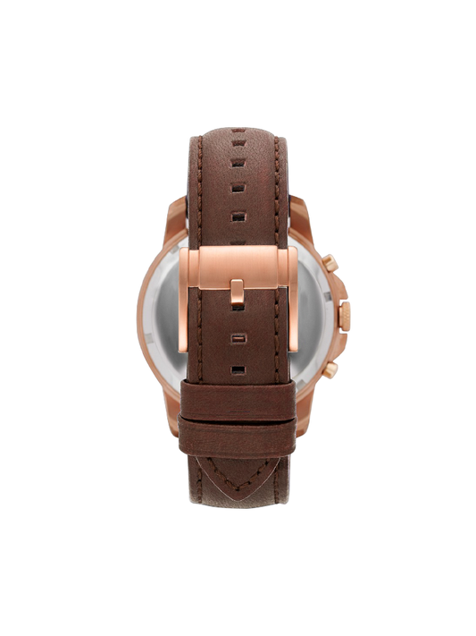 Fossil FS5068 Grant Chronograph Brown Leather Strap Watch