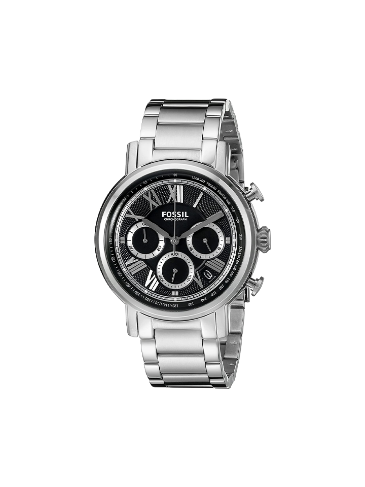 Fossil FS5104 Buchanan Chronograph Silver Stainless Steel Watch