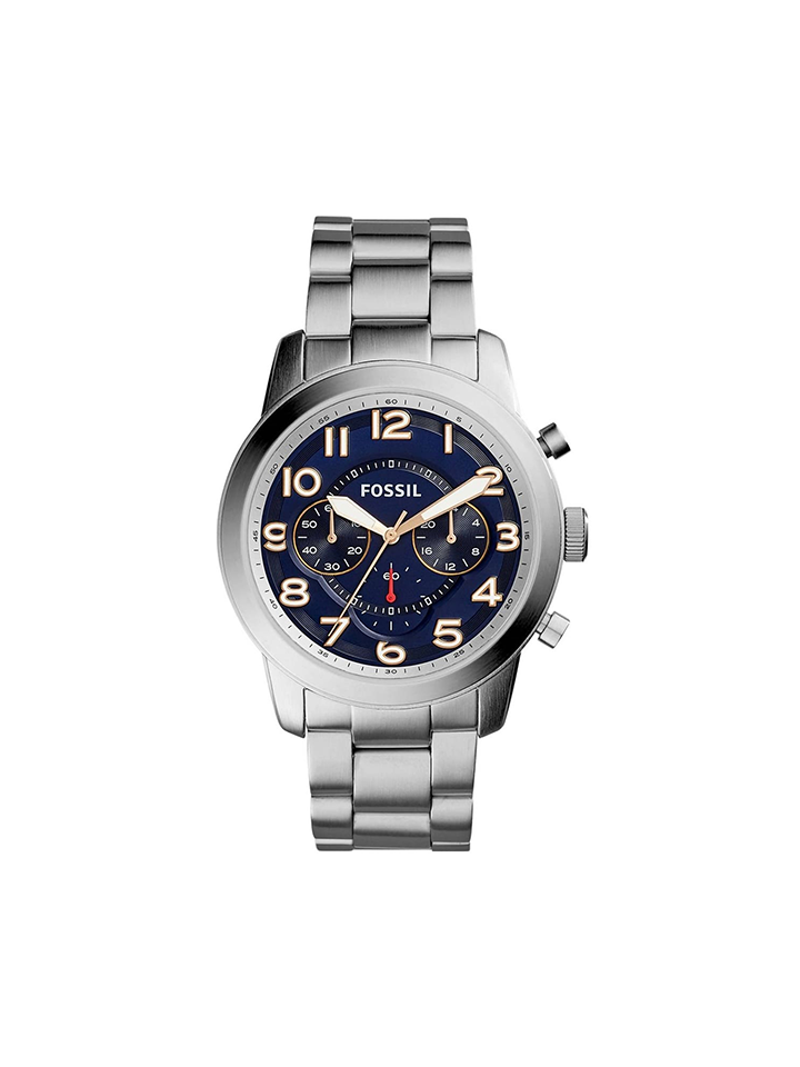 Fossil FS5203 Pilot 54 Chronograph Navy Dial Stainless Steel Watch