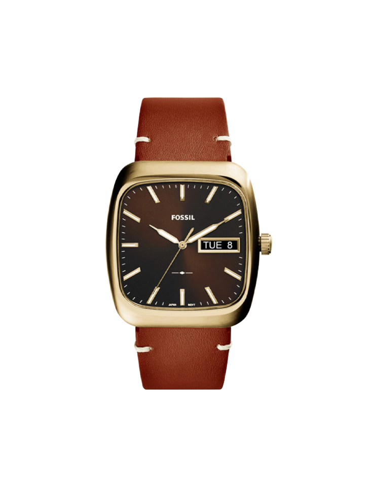 Fossil FS5332 Rutherford Brown Dial Brown Leather Strap Watch