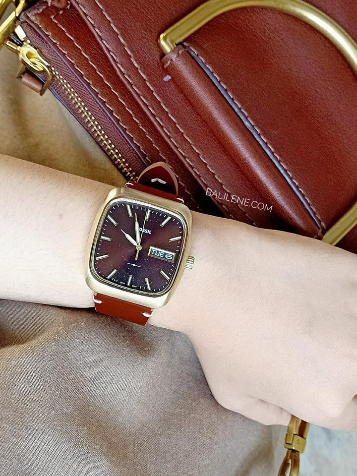 Fossil FS5332 Rutherford Brown Dial Brown Leather Strap Watch