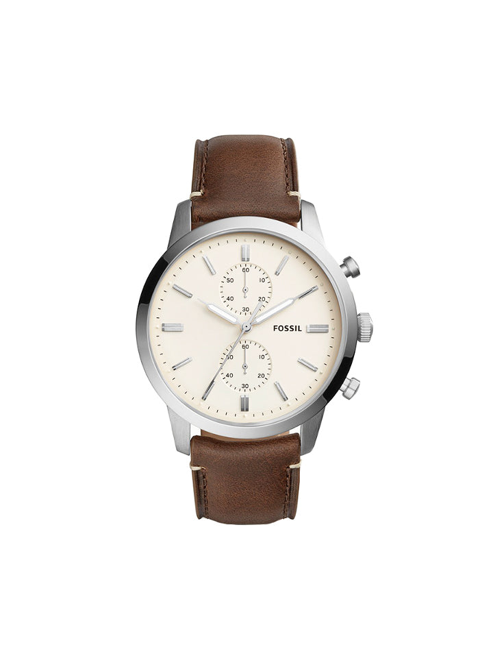Fossil FS5350 Townsman Chronograph Brown Leather Watch