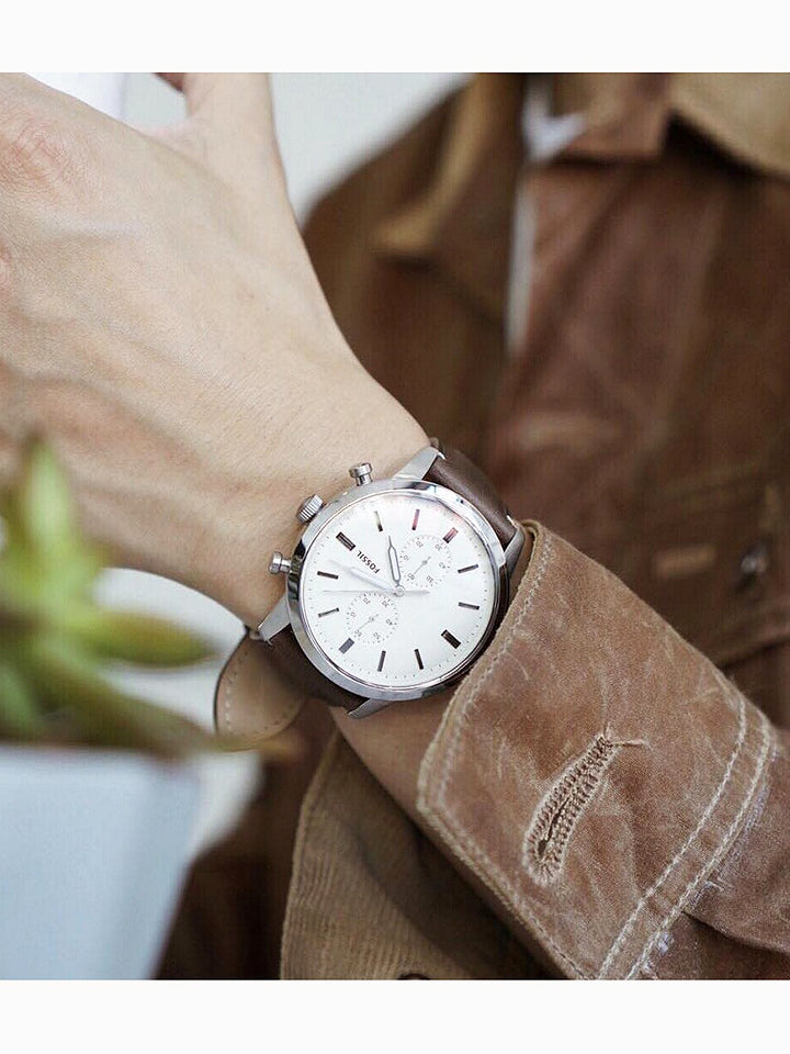 Fossil FS5350 Townsman Chronograph Brown Leather Watch