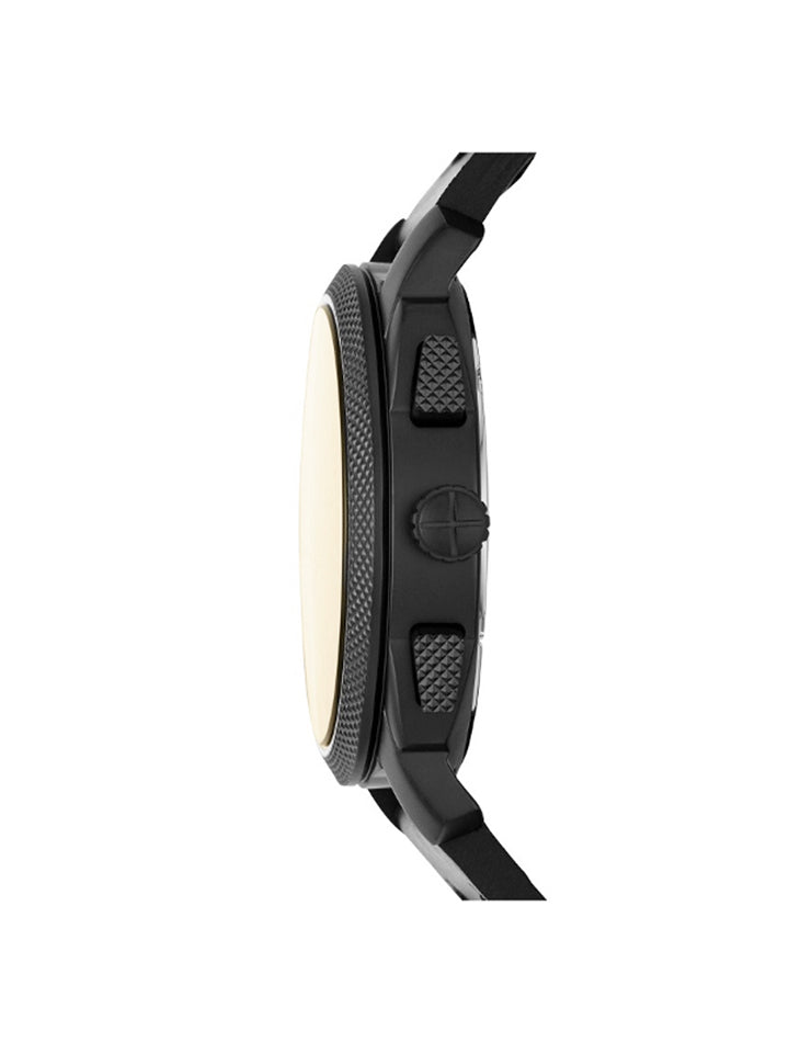 Fossil FS5586 Machine Chronograph Black Leather Watch
