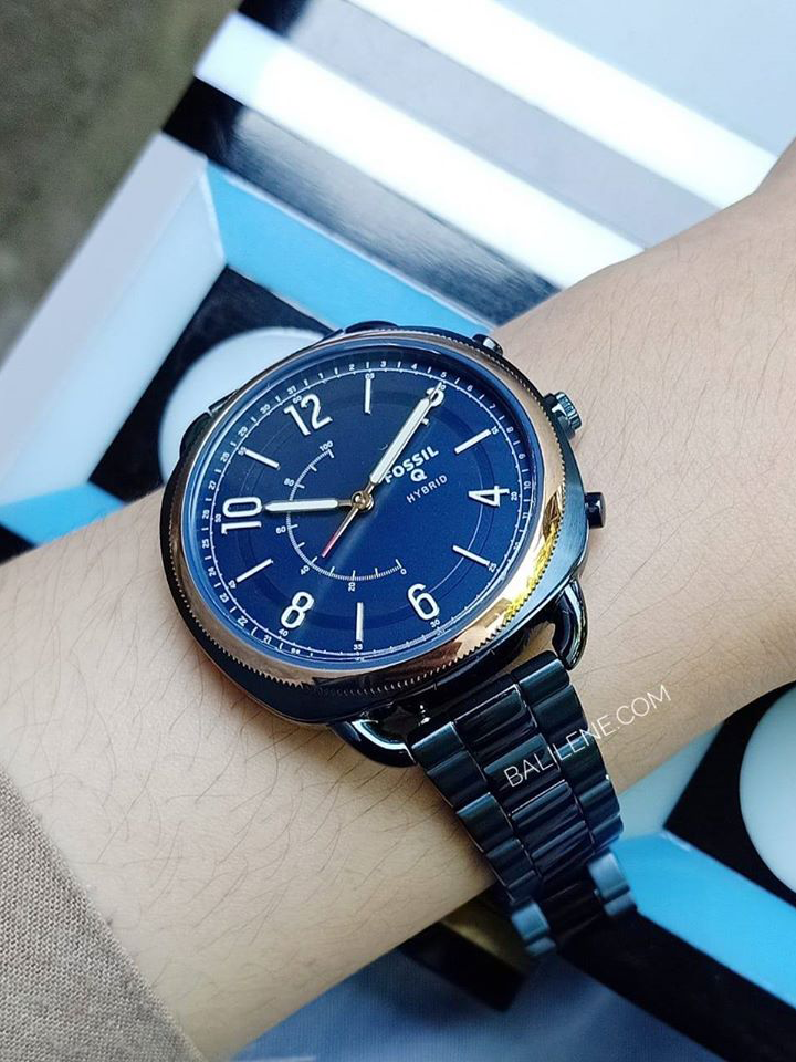 Jam Tangan Fossil FTW1203 Hybrid Smartwatch Q Accomplice Navy Blue