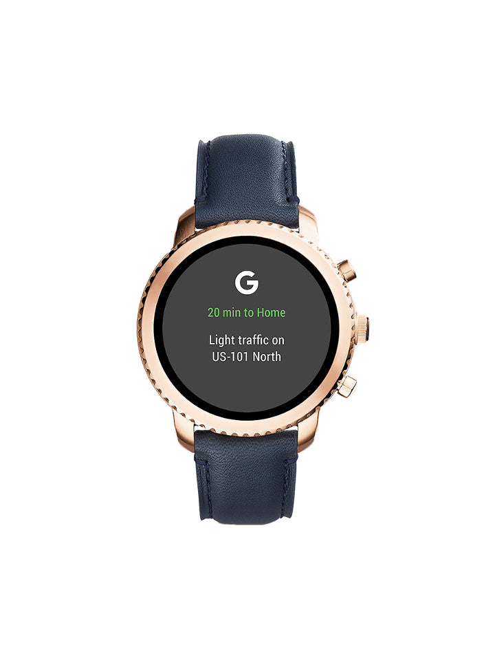 Fossil FTW4002 Gen 3 Smartwatch Explorist Navy Leather