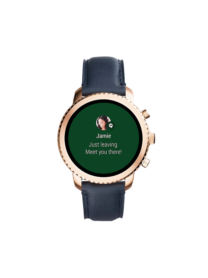 Fossil FTW4002 Gen 3 Smartwatch Explorist Navy Leather