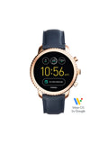 Fossil FTW4002 Gen 3 Smartwatch Explorist Navy Leather