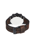 Fossil JR1487 Nate Chronograph Brown Dial Brown Leather Watch