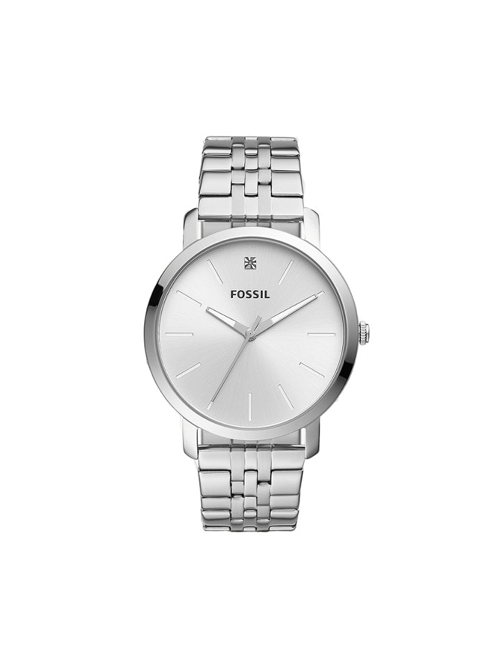 Fossil Lux BQ2415 Luther Three Hand Stainless Steel Watch
