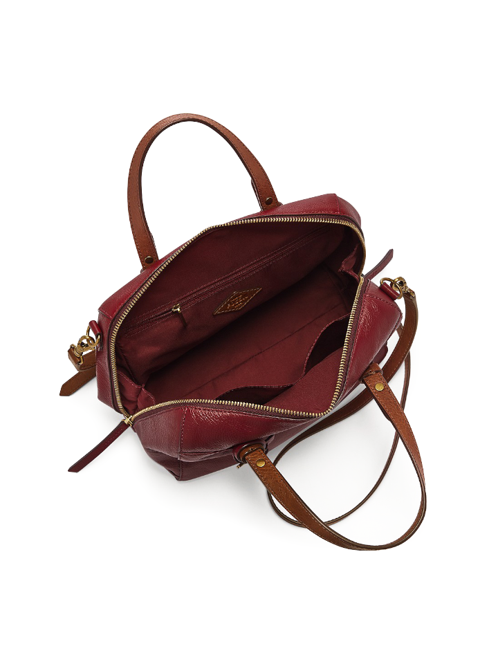 Fossil Rachel Satchel Red