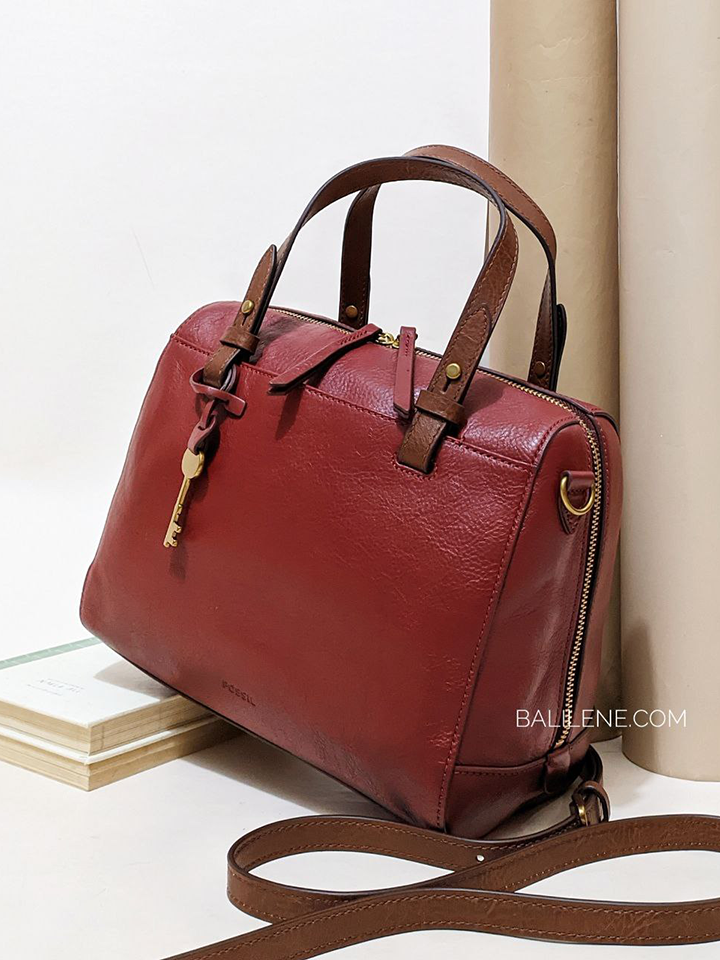Fossil Rachel Satchel Red