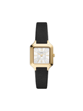 Fossil Raquel Three-Hand Black Eco Leather Watch