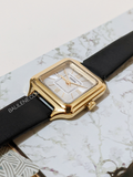 Fossil Raquel Three-Hand Black Eco Leather Watch