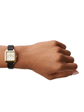 Fossil Raquel Three-Hand Black Eco Leather Watch