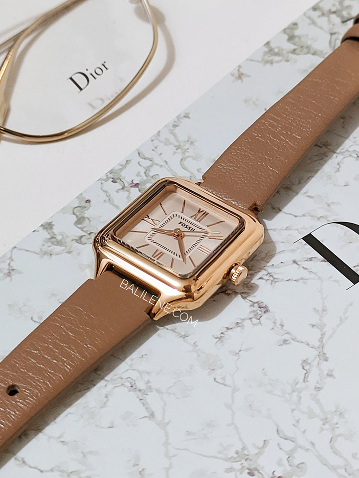 Fossil Raquel Three-Hand Taupe Eco Leather Watch