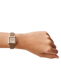 Fossil Raquel Three-Hand Taupe Eco Leather Watch