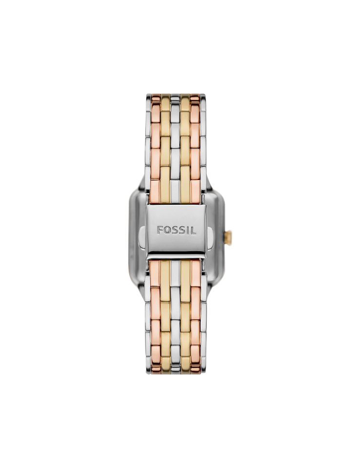 Fossil Raquel Three-Hand Tri-Tone Stainless Steel Watch