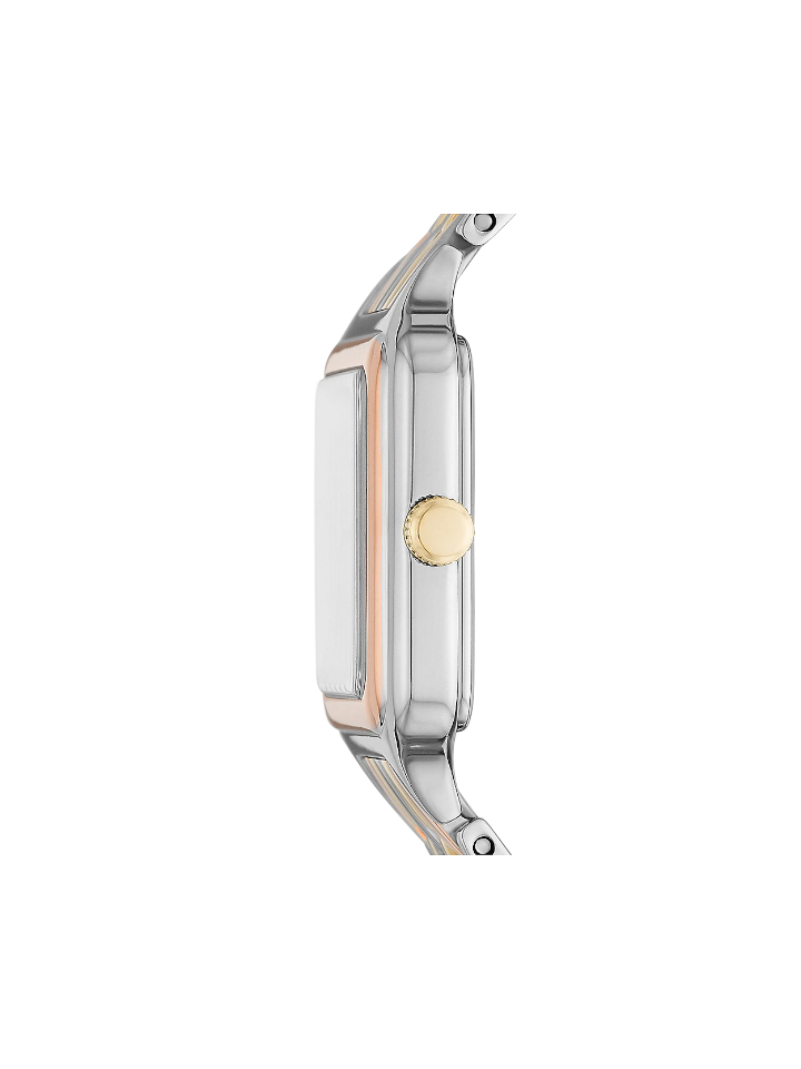 Fossil Raquel Three-Hand Tri-Tone Stainless Steel Watch