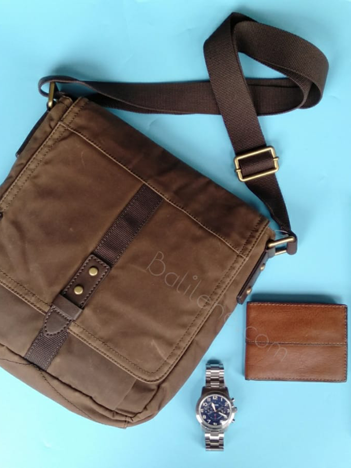 Fossil SBG1133200 Travis Citybag Brown